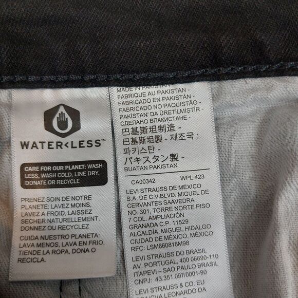 Levis 559 Jeans Mens 32x32(Fit 33x31.5) Straight Leg Relaxed Fit Stretch Denim - Picture 9 of 9